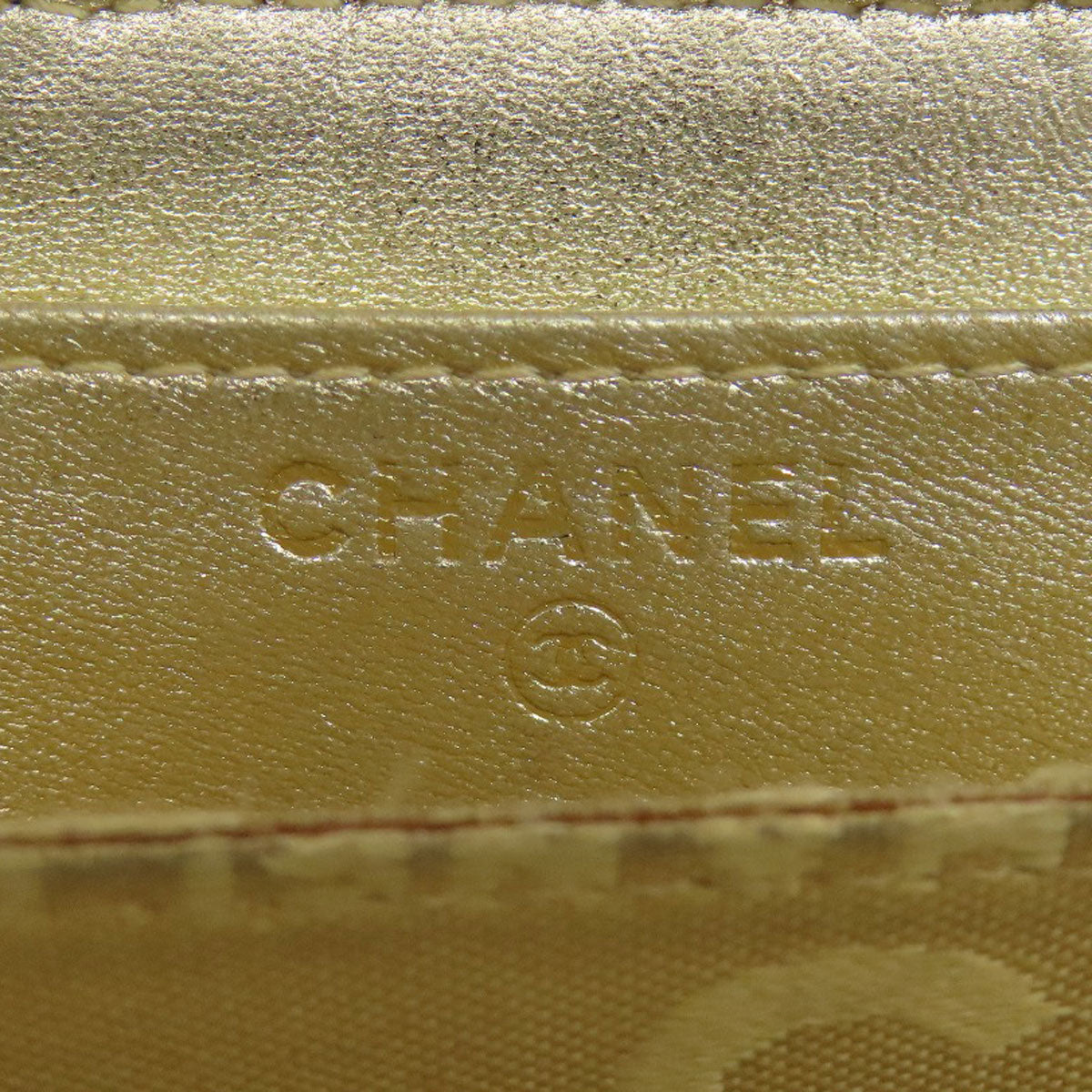 CHANEL シャネル ココマーク ステッチ ゴールド金具 コインケース デニム レディース 中古