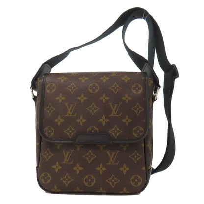 LOUIS VUITTON ルイヴィトン M56717 バスPM モノグラムマカサー ショルダーバッグ モノグラムキャンバス メンズ 中古