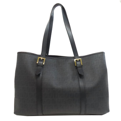 FENDI フェンディ ズッキーノ柄 トートバッグ PVC レディース 中古