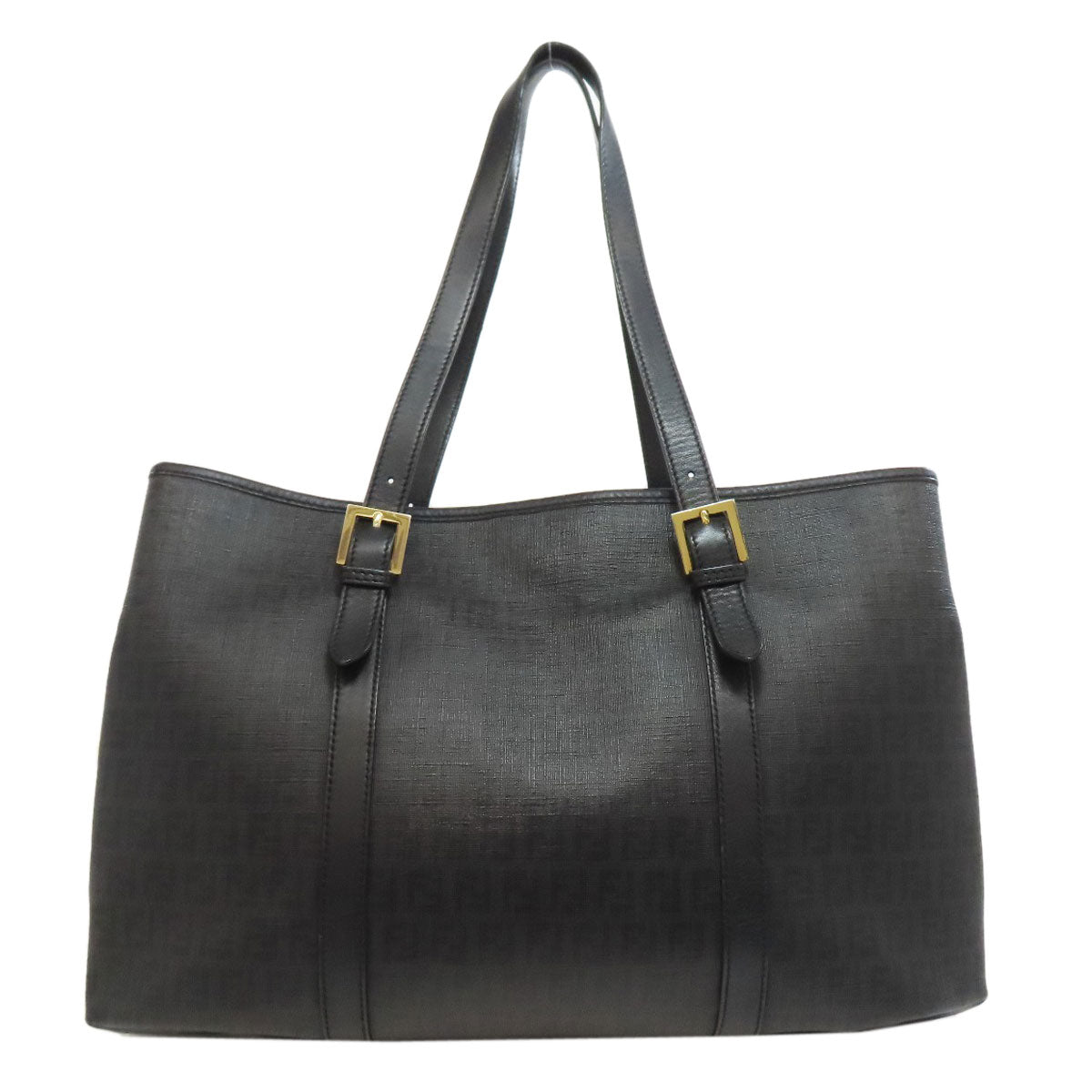 FENDI フェンディ ズッキーノ柄 トートバッグ PVC レディース 中古