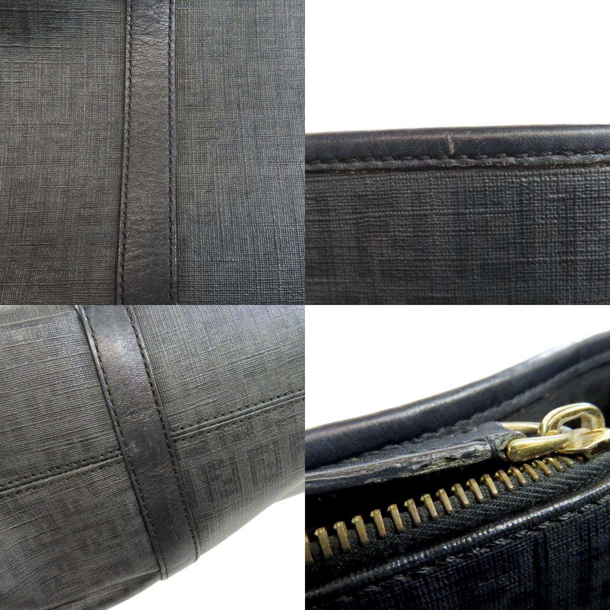 FENDI フェンディ ズッキーノ柄 トートバッグ PVC レディース 中古