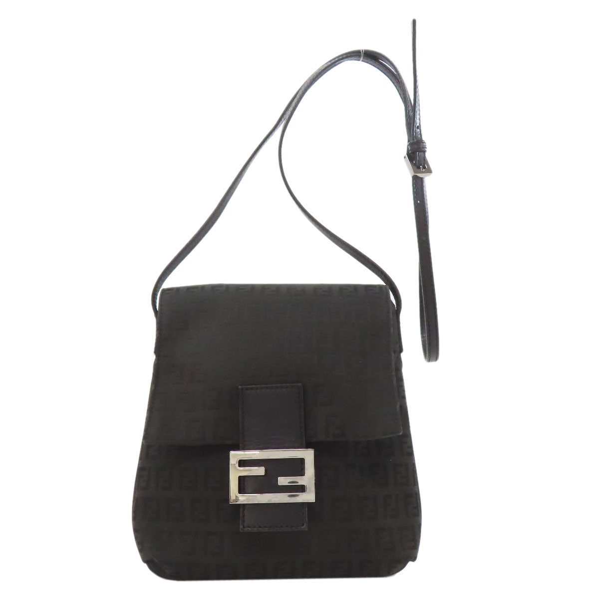 FENDI フェンディ ズッカ柄 ショルダーバッグ キャンバス レディース 中古