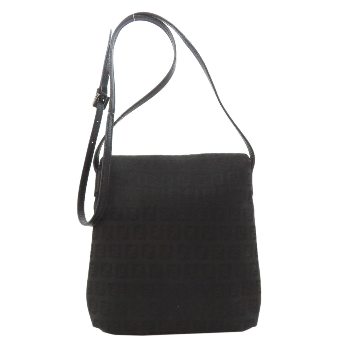 FENDI フェンディ ズッカ柄 ショルダーバッグ キャンバス レディース 中古