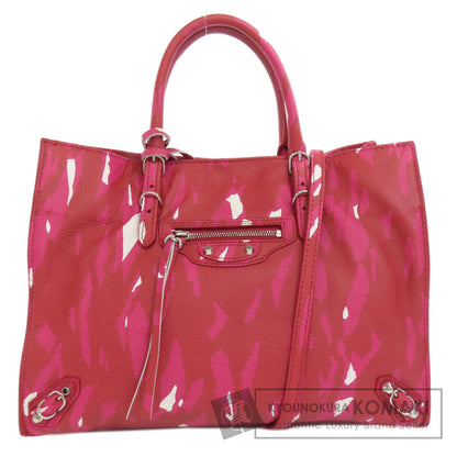 BALENCIAGA バレンシアガ 410238 ペーパーミニ 2WAY ハンドバッグ カーフ レディース 中古