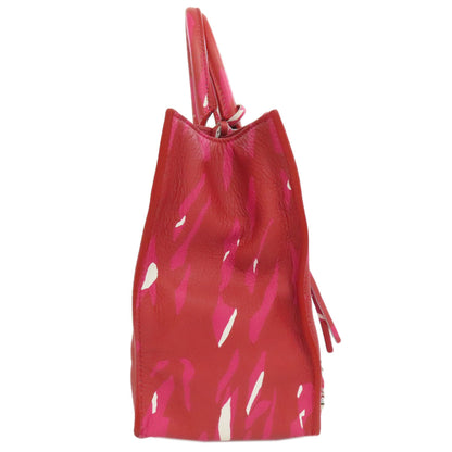 BALENCIAGA バレンシアガ 410238 ペーパーミニ 2WAY ハンドバッグ カーフ レディース 中古