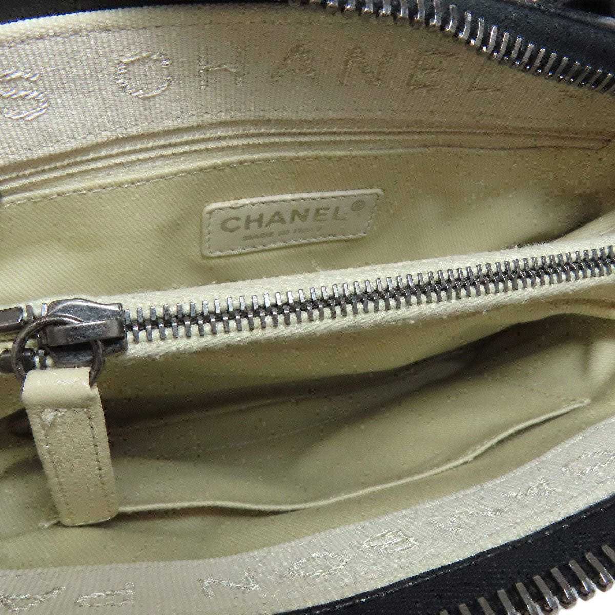 CHANEL シャネル マトラッセ シルバー金具 2WAY ハンドバッグ カーフ レディース 中古