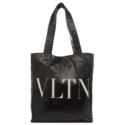 VALENTINO バレンティノ ロゴ トートバッグ カーフ レディース 中古