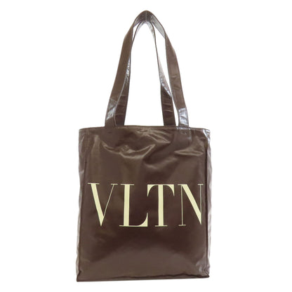 VALENTINO バレンティノ ロゴ トートバッグ カーフ レディース 中古
