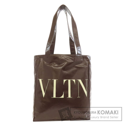 VALENTINO バレンティノ ロゴ トートバッグ カーフ レディース 中古
