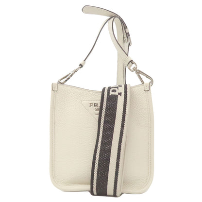 PRADA プラダ ロゴ ショルダーバッグ レザー レディース 中古