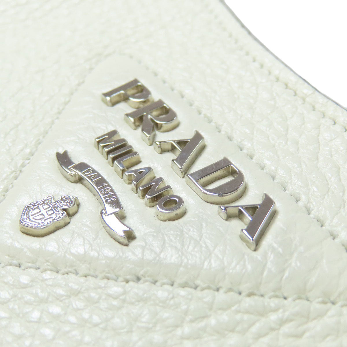 PRADA プラダ ロゴ ショルダーバッグ レザー レディース 中古