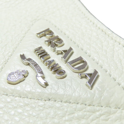PRADA プラダ ロゴ ショルダーバッグ レザー レディース 中古