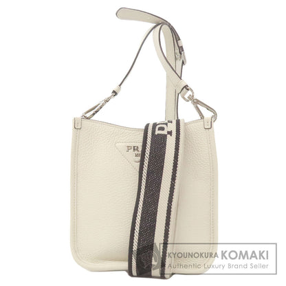 PRADA プラダ ロゴ ショルダーバッグ レザー レディース 中古