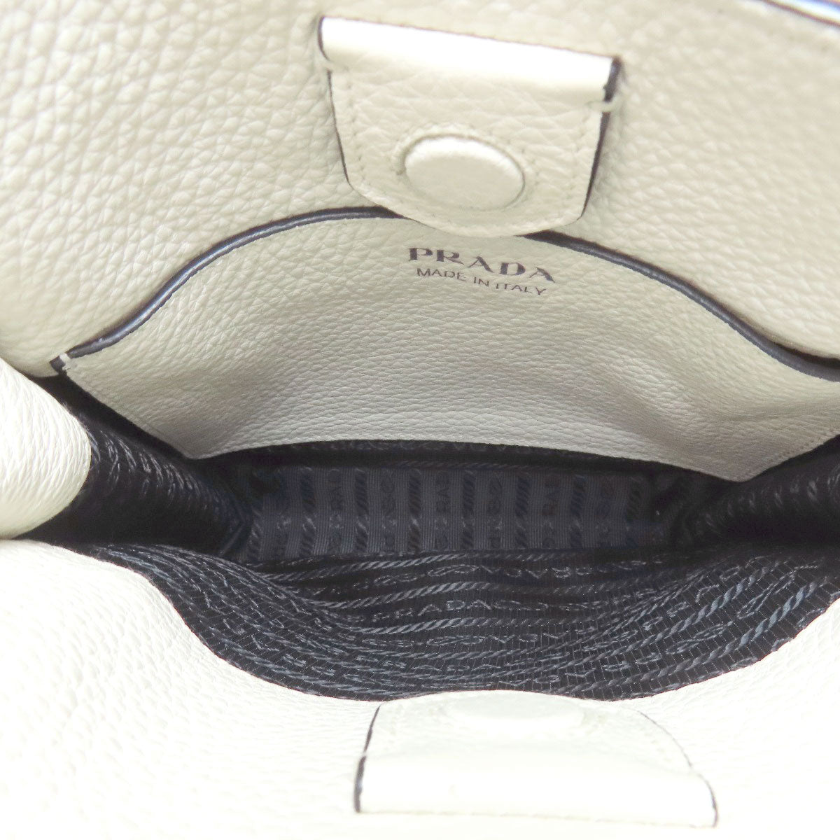 PRADA プラダ ロゴ ショルダーバッグ レザー レディース 中古