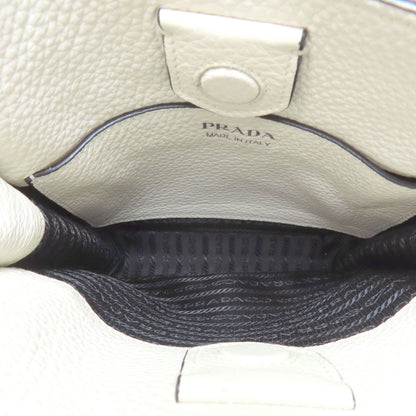 PRADA プラダ ロゴ ショルダーバッグ レザー レディース 中古
