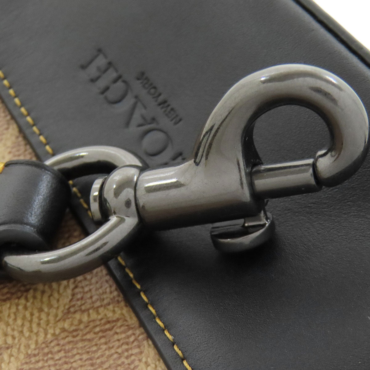 COACH コーチ CY801 ドミニク スリング ボディバッグ PVC レディース 中古