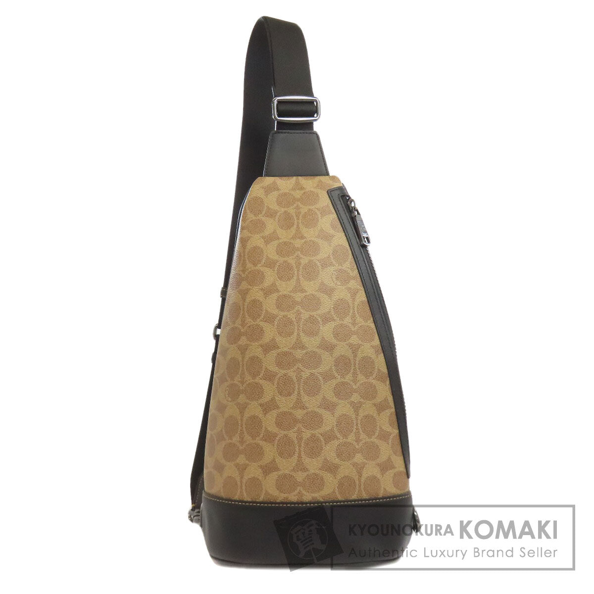 COACH コーチ CY801 ドミニク スリング ボディバッグ PVC レディース 中古