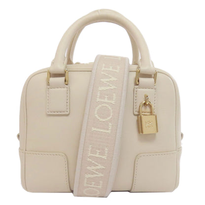 LOEWE ロエベ アマソナ16 スクエア 2WAY ハンドバッグ カーフ レディース 中古