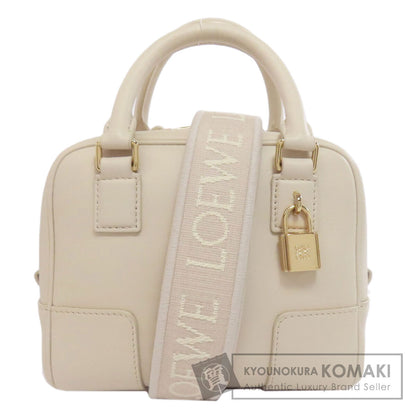 LOEWE ロエベ アマソナ16 スクエア 2WAY ハンドバッグ カーフ レディース 中古