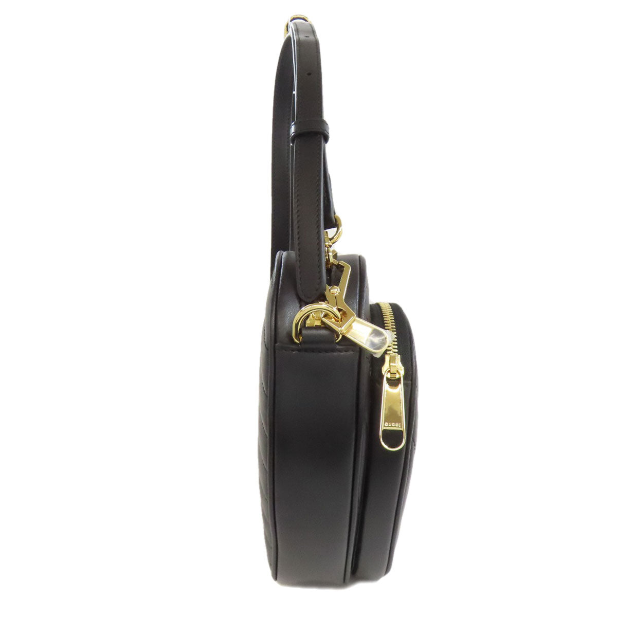 GUCCI グッチ 751628 インターロッキングG ハート ショルダーバッグ カーフ レディース 中古