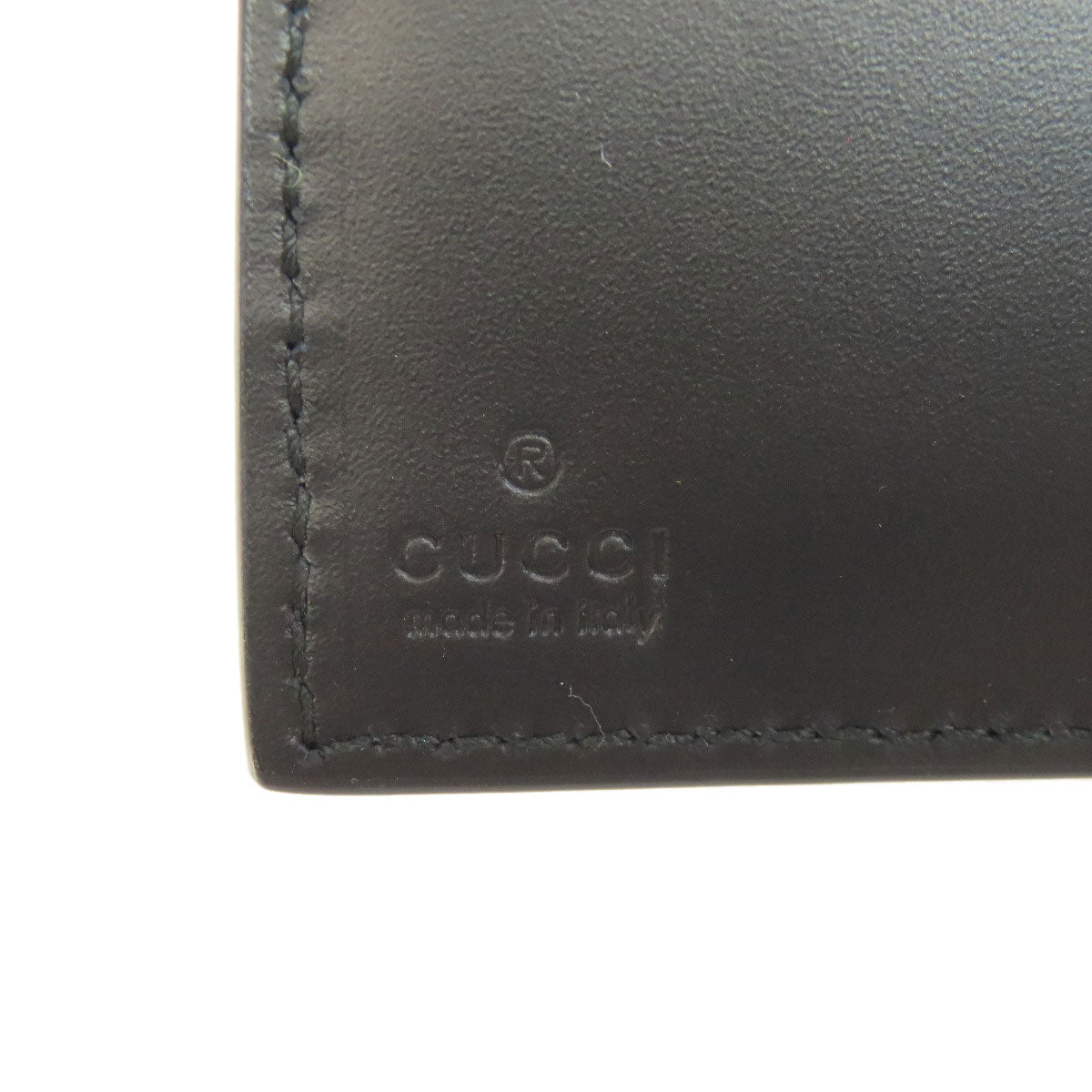 GUCCI グッチ 408826 GGシグネチャー シマ シェリーライン 二つ折り財布（小銭入れあり） カーフ レディース 中古