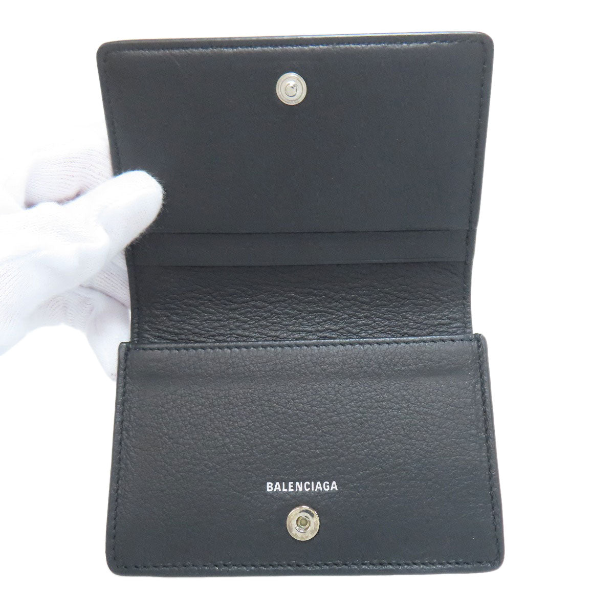 BALENCIAGA バレンシアガ 505238 ペーパー カードケース カーフ レディース 中古