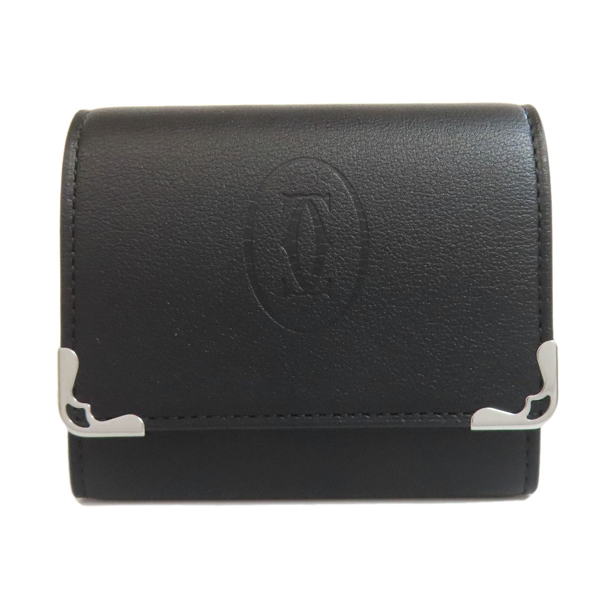 CARTIER カルティエ ロゴ コインケース カーフ レディース 中古