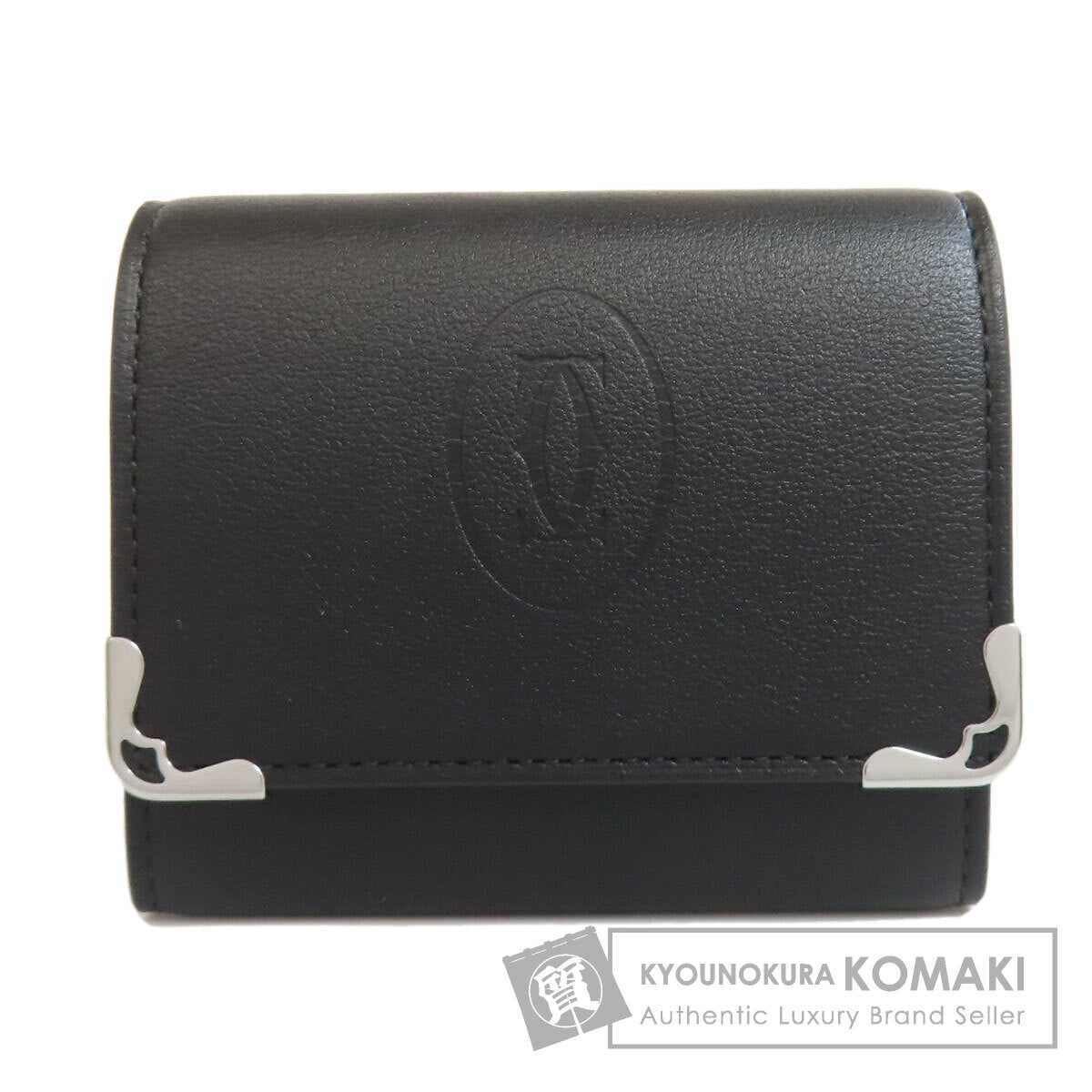 CARTIER カルティエ ロゴ コインケース カーフ レディース 中古