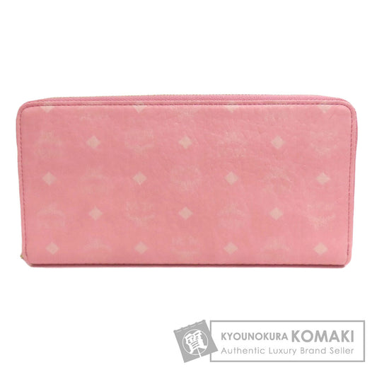 MCM エム・シー・エム ロゴ 長財布（小銭入れあり） PVC レディース 中古