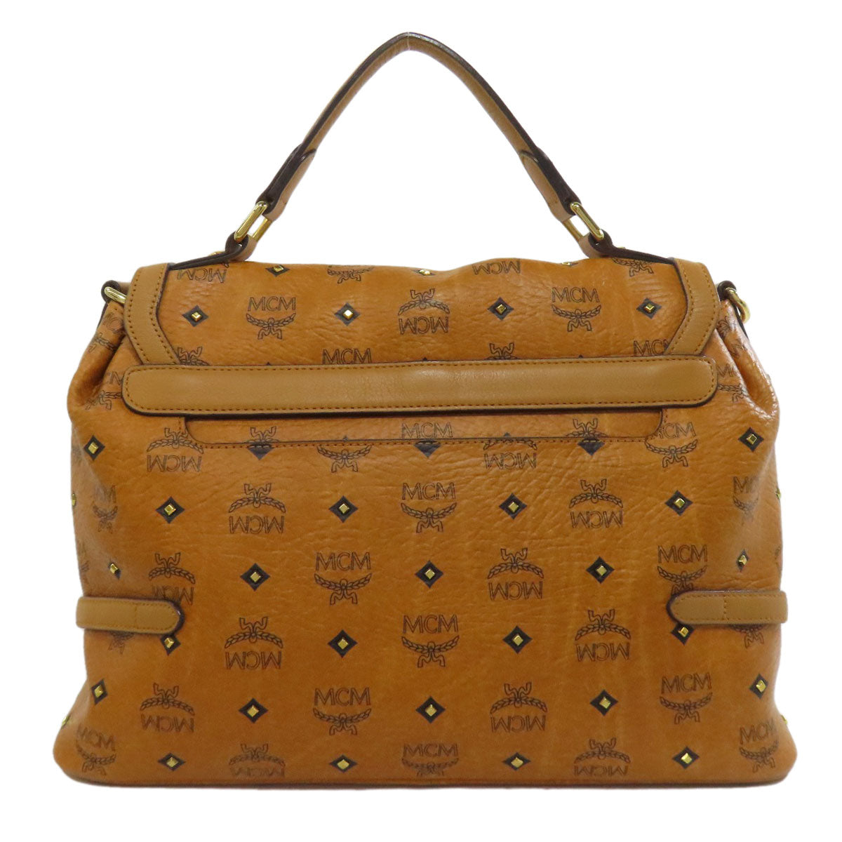 MCM エムシーエム 2WAY ハンドバッグ PVC レディース 中古