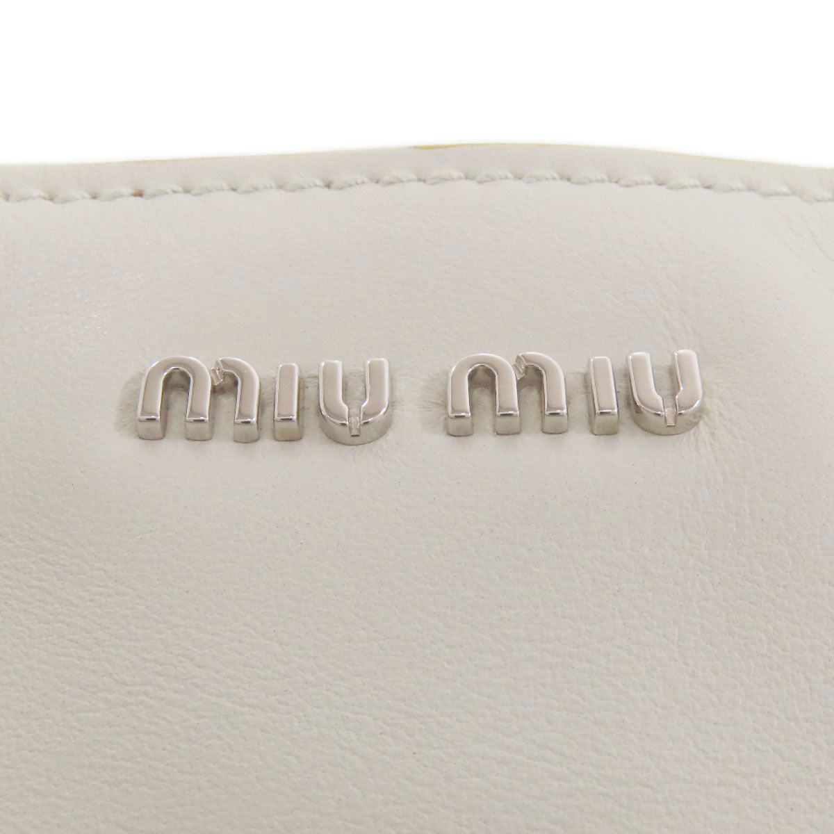 MIUMIU ミュウミュウ ロゴ トートバッグ カーフ レディース 中古