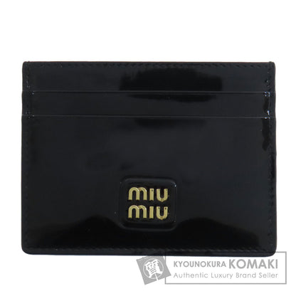 MIUMIU ミュウミュウ ロゴ カードケース レザー レディース 中古