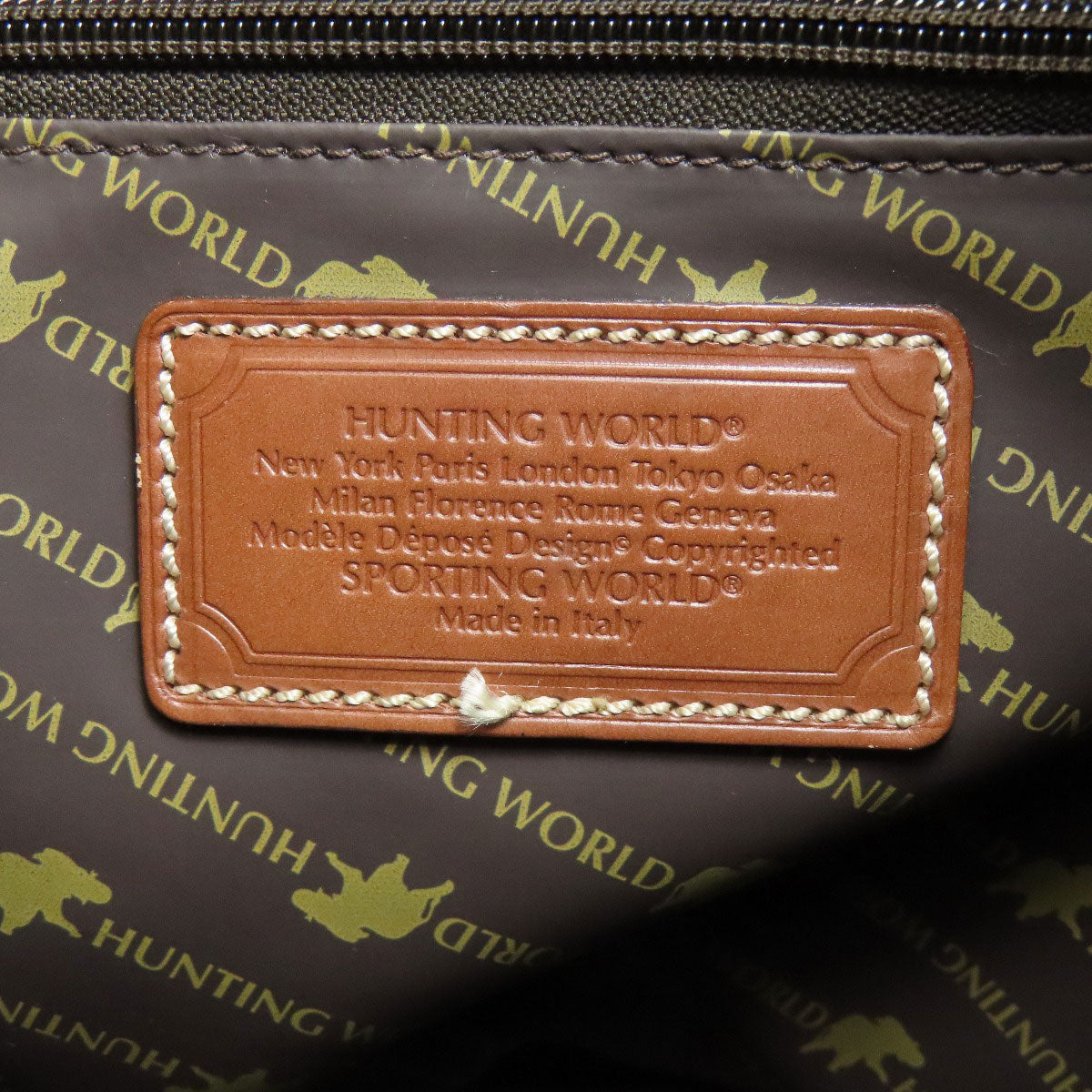 HUNTING WORLD ハンティングワールド ロゴ リュック・デイパック キャンバス レディース 中古