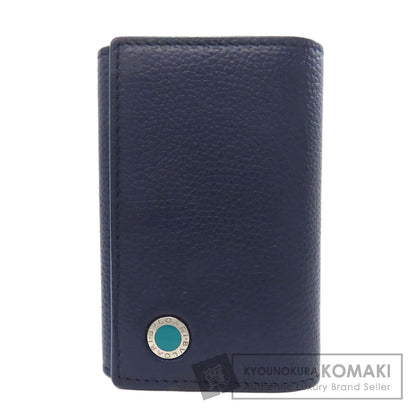 BVLGARI ブルガリ ロゴ キーケース レザー レディース 中古