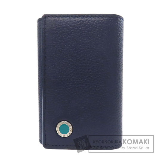 BVLGARI ブルガリ ロゴ キーケース レザー レディース 中古