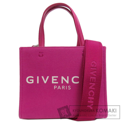 GIVENCHY ジバンシー 2WAY ハンドバッグ キャンバス レディース 中古