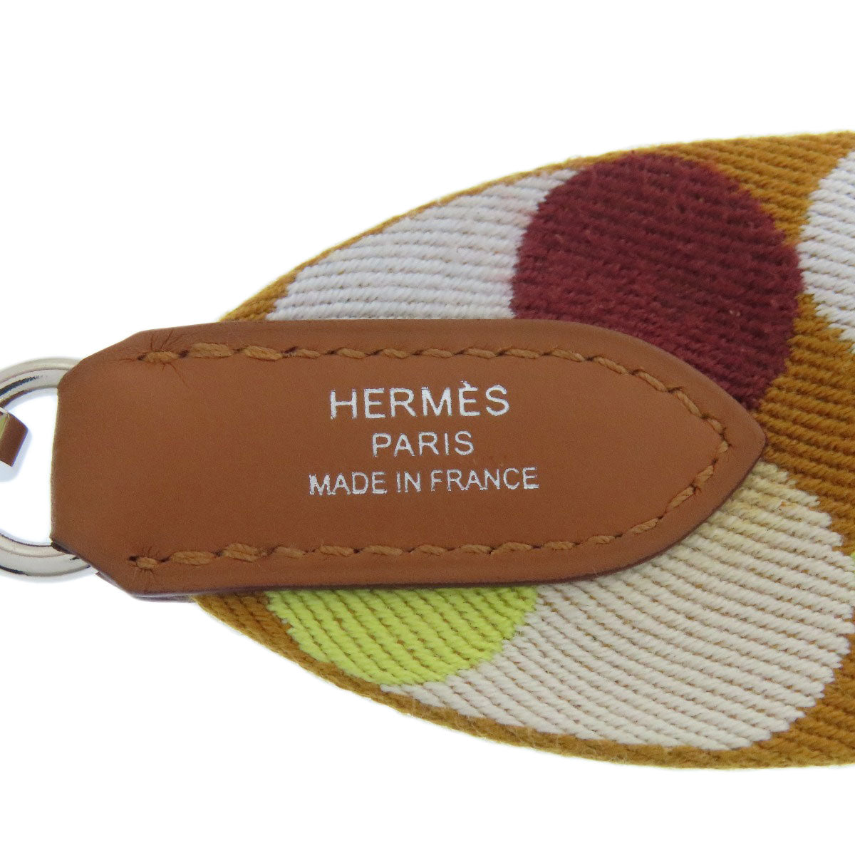 HERMES エルメス バンドリエール サングル フリッパーボール シルバー金具 ショルダーストラップ キャンバス レディース 中古