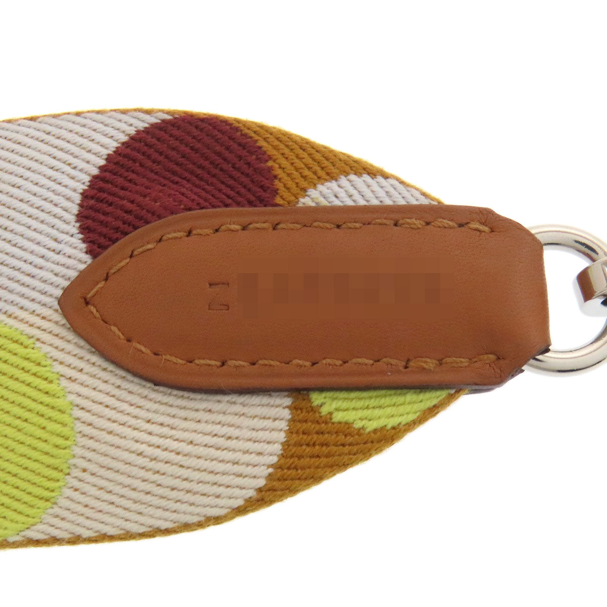 HERMES エルメス バンドリエール サングル フリッパーボール シルバー金具 ショルダーストラップ キャンバス レディース 中古