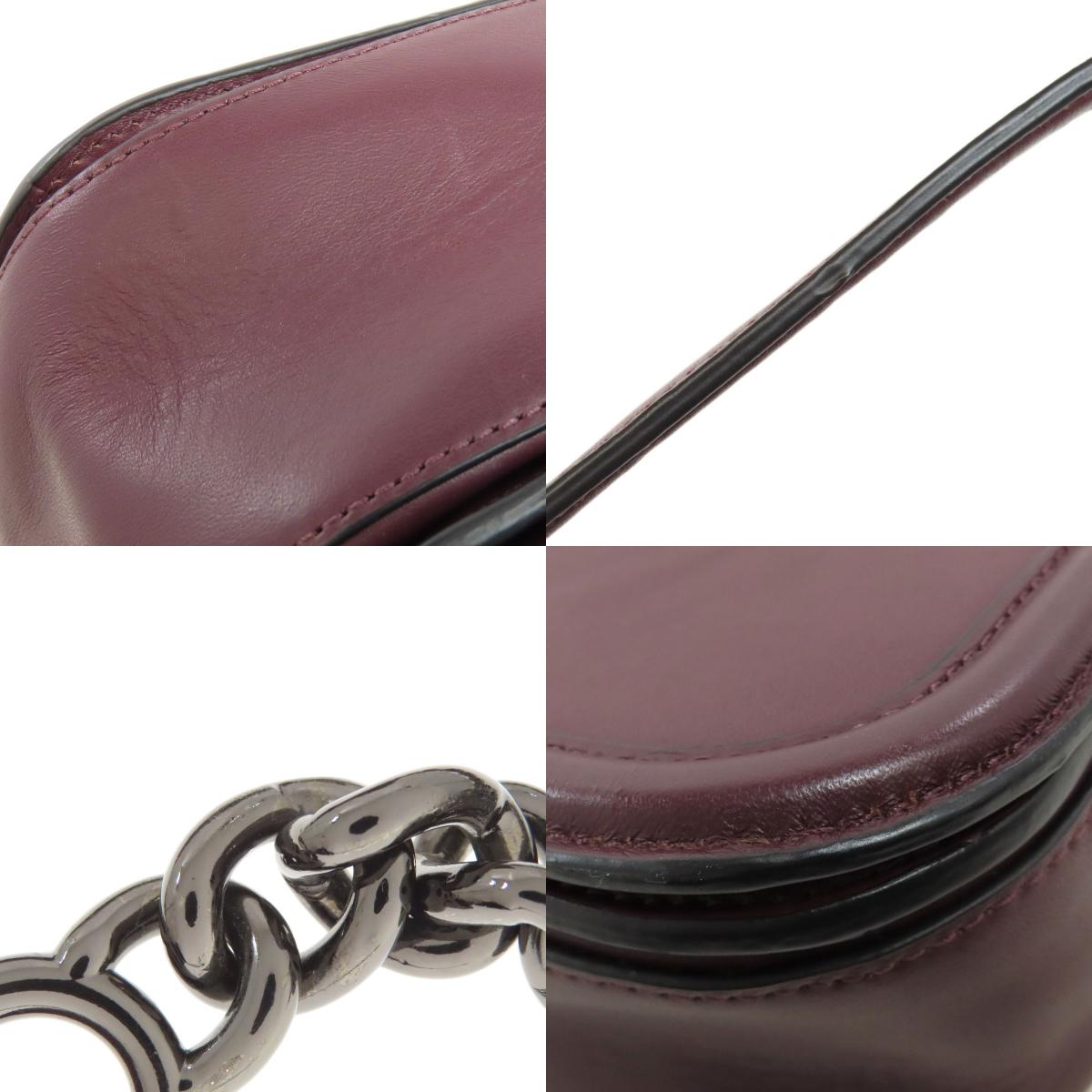 COACH コーチ 54640 ロゴ ショルダーバッグ レザー レディース 中古