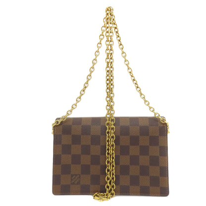 LOUIS VUITTON ルイヴィトン N60237 ポルトフォイユ ヴァヴァンチェーン ショルダーバッグ ダミエキャンバス レディース 中古
