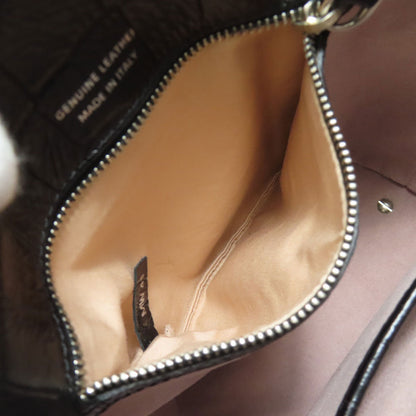TODS トッズ 型押 ダブルT 2WAY ハンドバッグ レザー レディース 中古