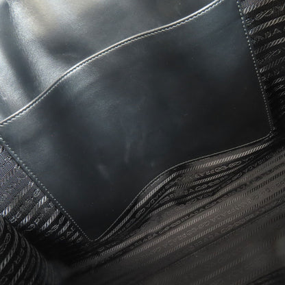 PRADA プラダ 1BA378 ロゴ シンボル ハンドバッグ カーフ レディース 中古