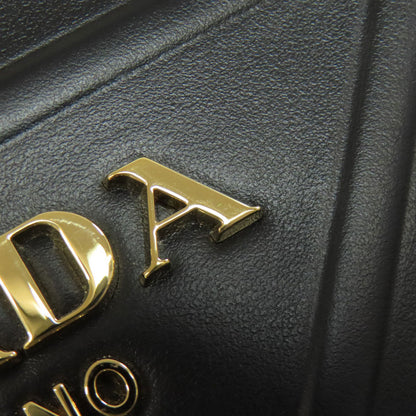 PRADA プラダ 1BA378 ロゴ シンボル ハンドバッグ カーフ レディース 中古