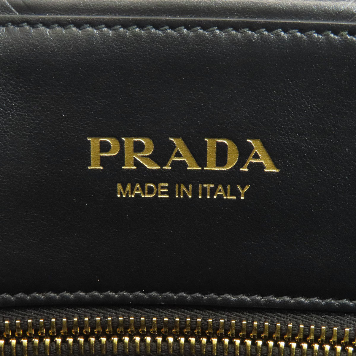 PRADA プラダ 1BA378 ロゴ シンボル ハンドバッグ カーフ レディース 中古