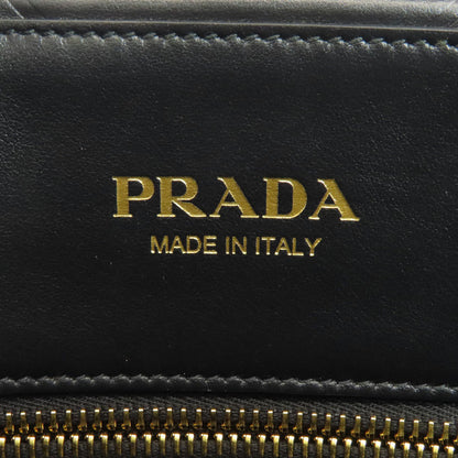 PRADA プラダ 1BA378 ロゴ シンボル ハンドバッグ カーフ レディース 中古
