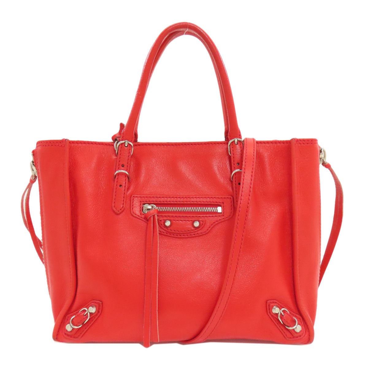 BALENCIAGA バレンシアガ 305572 ペーパーミニ 2WAY ハンドバッグ カーフ レディース 中古