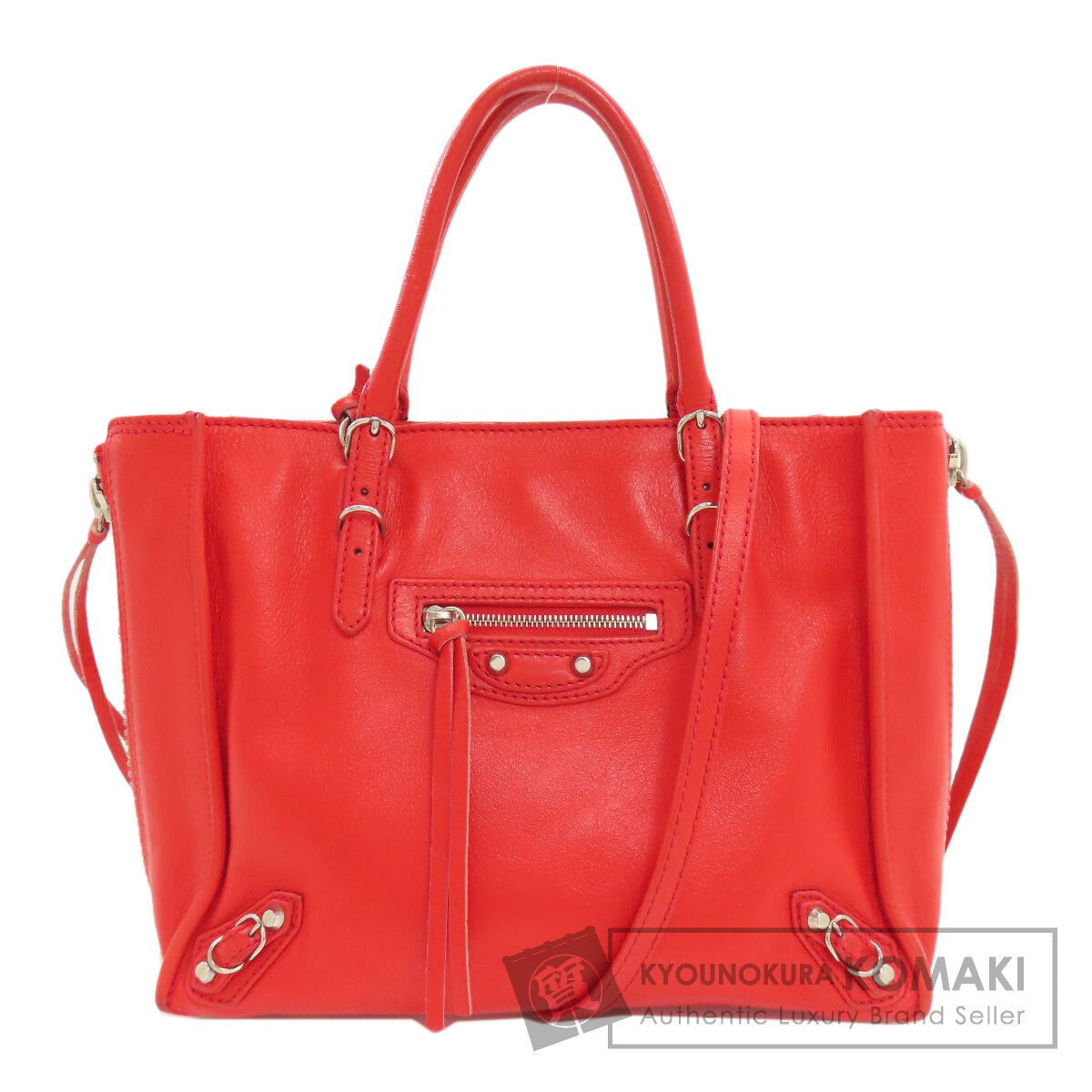 BALENCIAGA バレンシアガ 305572 ペーパーミニ 2WAY ハンドバッグ カーフ レディース 中古