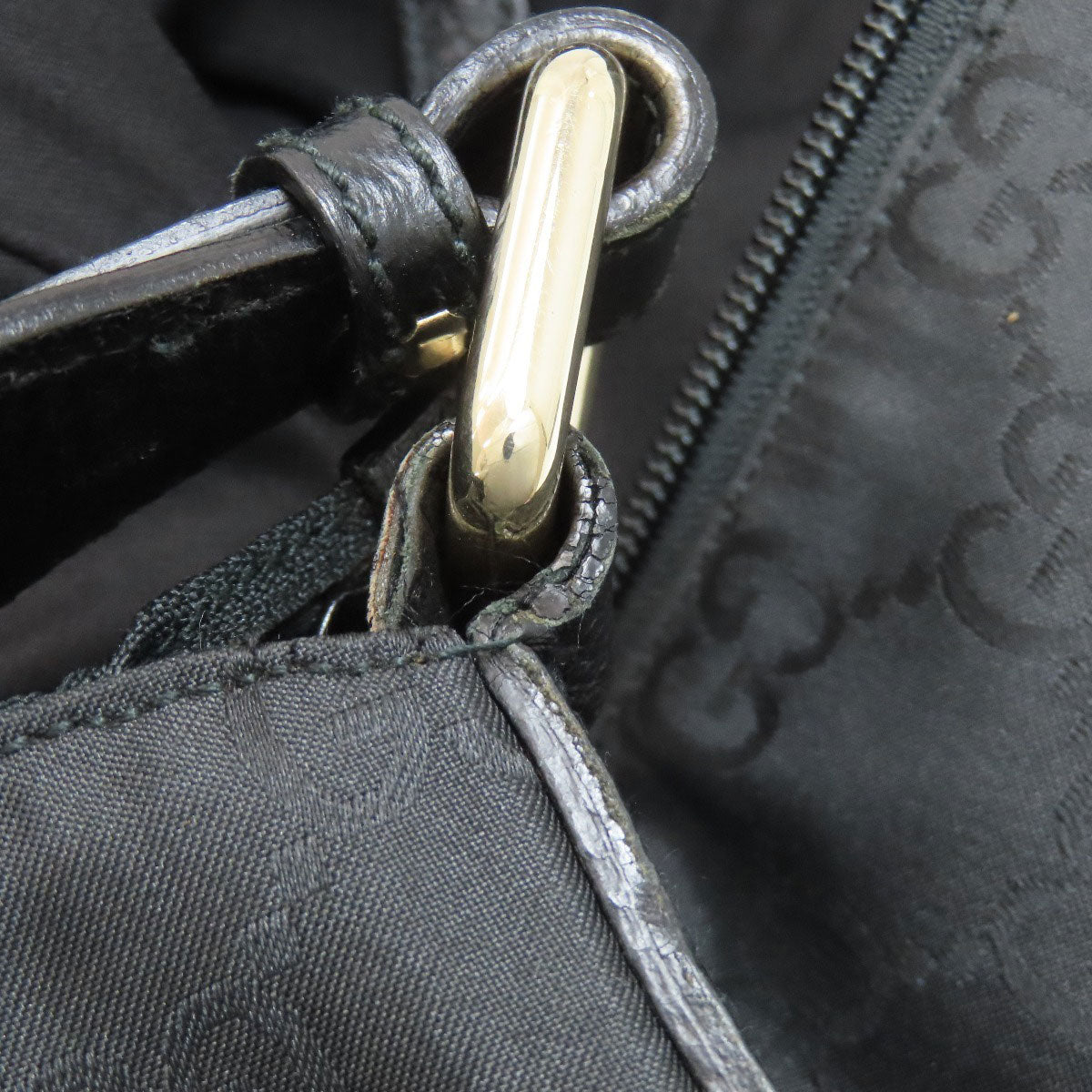 GUCCI グッチ 190628 アウトレット GG ショルダーバッグ ナイロン レディース 中古