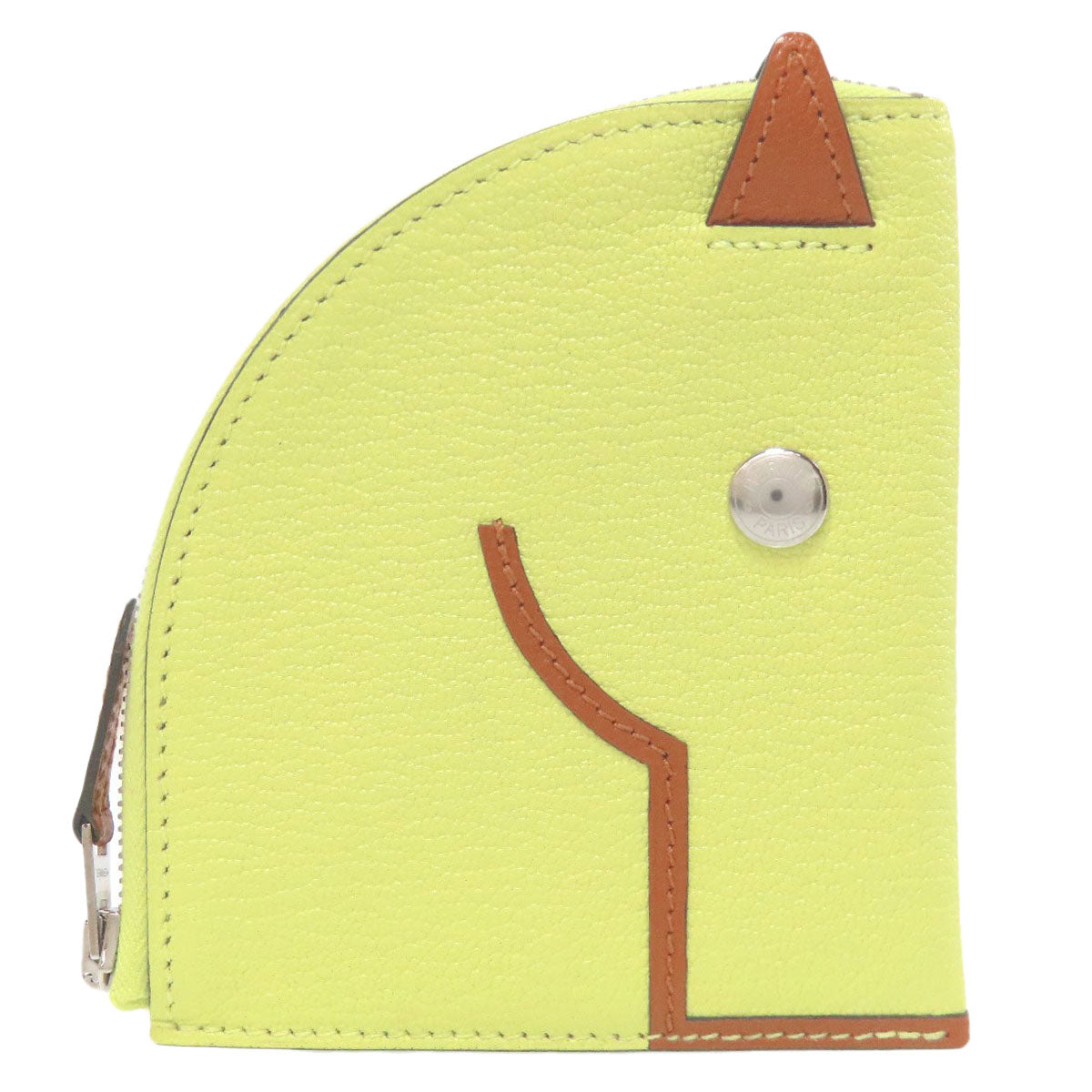 HERMES エルメス パドックウォレット シルバー金具 コインケース シェーブル レディース 中古