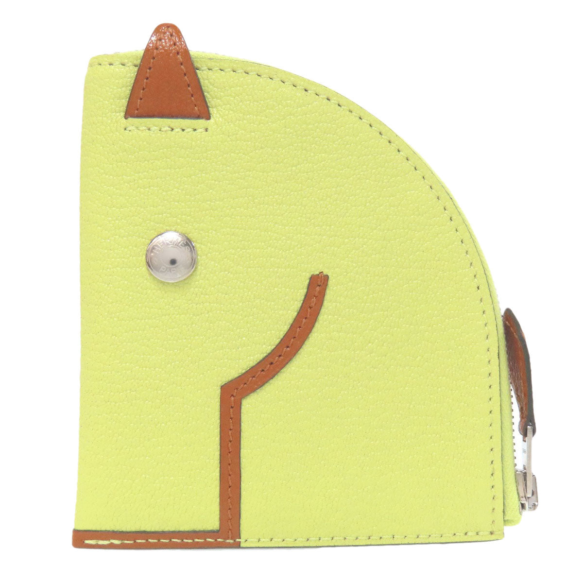 HERMES エルメス パドックウォレット シルバー金具 コインケース シェーブル レディース 中古
